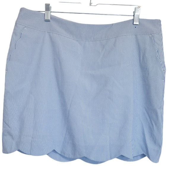 Vineyard Vines Performance Lt Blue & White Skirt with attached Shorts Liner - Picture 1 of 5